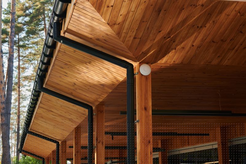 Porch Downspout Installation